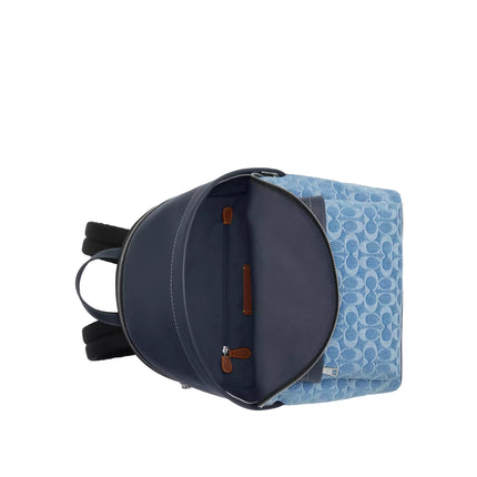 Coach Unisex Taylor Backpack In Signature Denim Silver/Denim