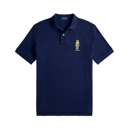 Polo Ralph Lauren Men's Classic Fit Polo Bear Mesh Polo Shirt Newport Navy/Heritage Bear