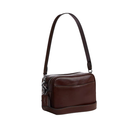 Coach Women's Mini Carey Crossbody Bag Silver/Maple