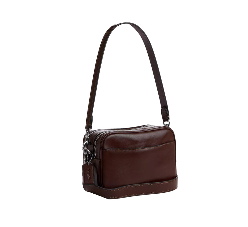 Coach Women's Mini Carey Crossbody Bag Silver/Maple