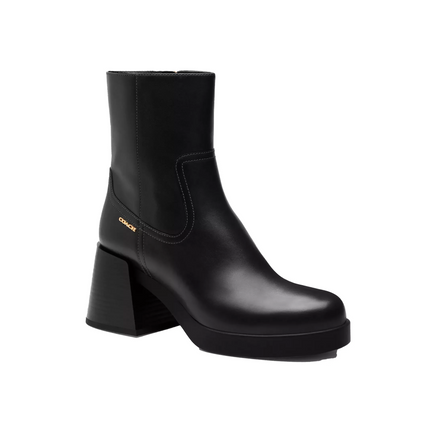 Coach Women's Block Heel Boot Black