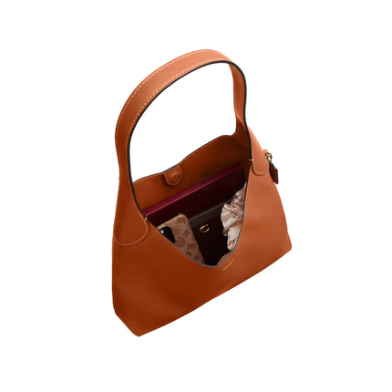 Coach Women's Brooklyn Shoulder Bag 34 Brass/Toffee