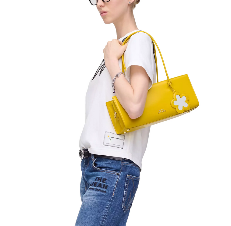 Marc Jacobs Women's The Glam Mirror Satchel Bag Joy Yellow
