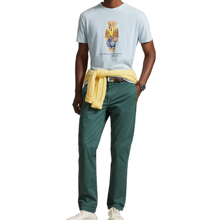 Polo Ralph Lauren Men's Classic Fit Polo Bear Jersey T-Shirt Southport Blue/Hudson Valley Bear