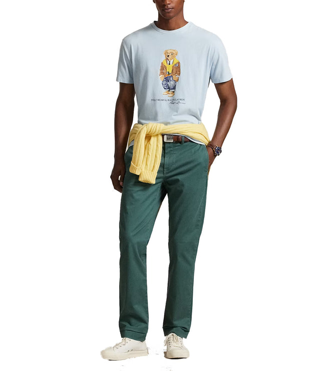 Polo Ralph Lauren Men's Classic Fit Polo Bear Jersey T-Shirt Southport Blue/Hudson Valley Bear