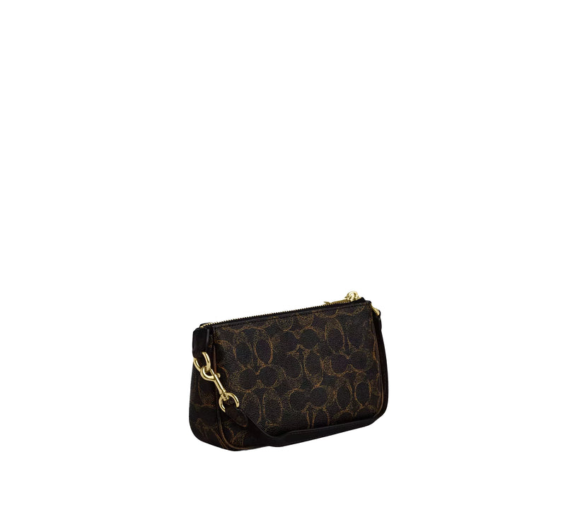 Coach Women's Nolita 19 In Loved Signature Canvas With Charms Gold/Brown
