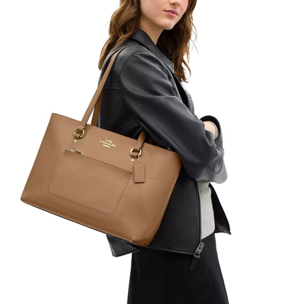 Coach Women's Station Tote Bag Gold/Sandy Beige