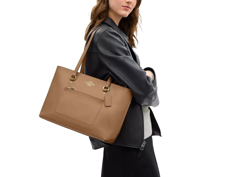 Coach Women's Station Tote Bag Gold/Sandy Beige