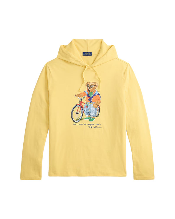 Polo Ralph Lauren Men's Polo Bear Hooded T-Shirt Corn Yellow Summer Bear