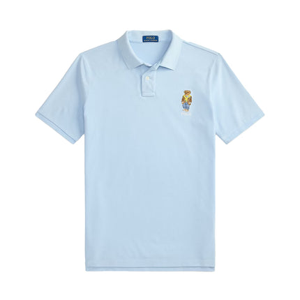 Polo Ralph Lauren Men's Classic Fit Polo Bear Mesh Polo Shirt Southport Blue/Heritage Bear