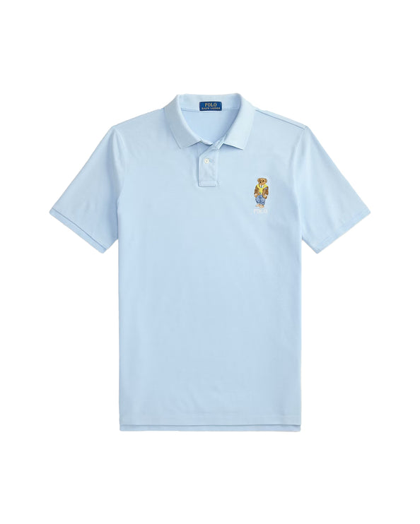 Polo Ralph Lauren Men's Classic Fit Polo Bear Mesh Polo Shirt Southport Blue/Heritage Bear