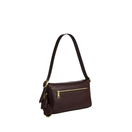Coach Women's Etta Small Flap Shoulder Bag Gold/Espresso