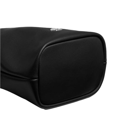 Coach Women's Faye Mini Drawstring Bag With Ruching Black/Silver