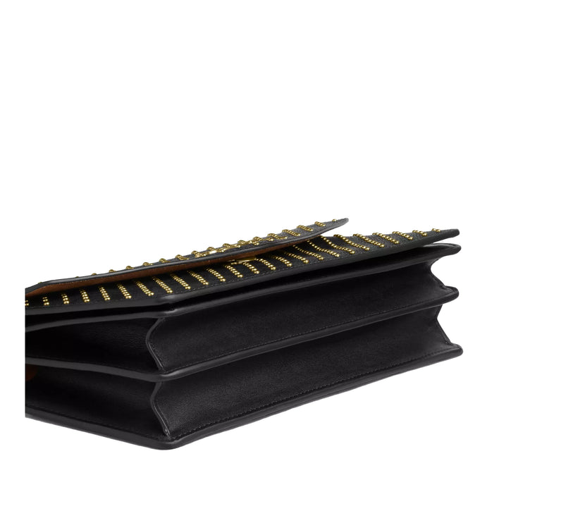 Coach Women's Klare Envelope Crossbody Bag In Signature Canvas With Rivets Gold