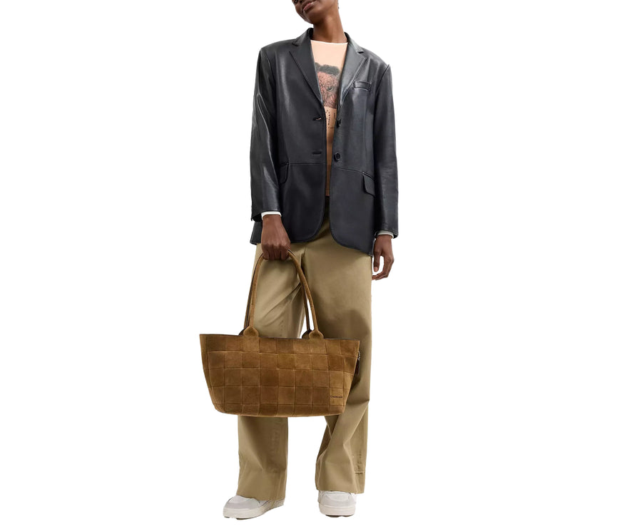 Coach Women's Alter/Ego Large Tote Bag In Upcrafted Suede Cedar Suede