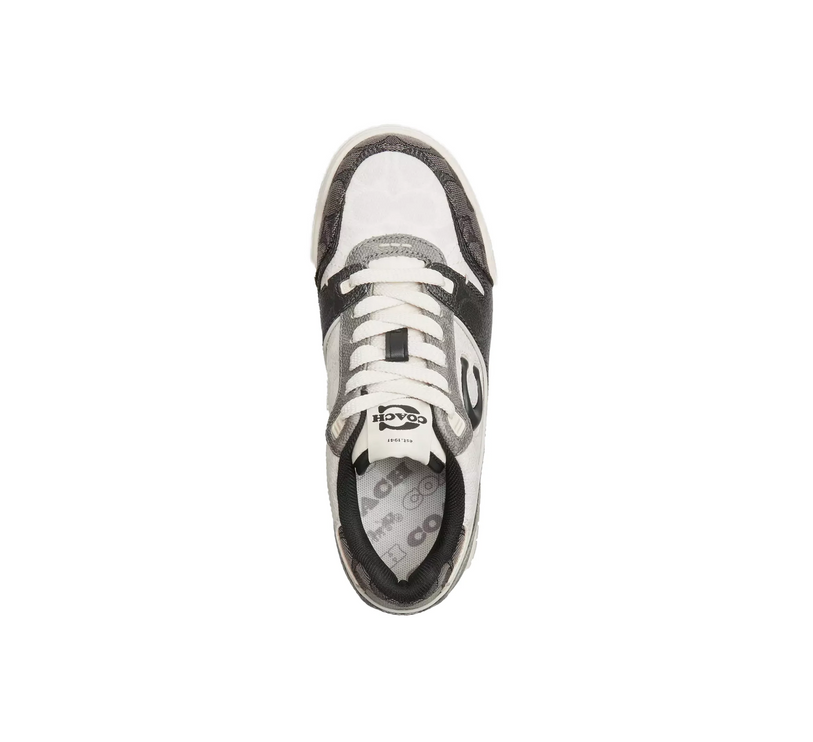 Coach Women's Soho Sneaker In Mixed Signature Black/Chalk