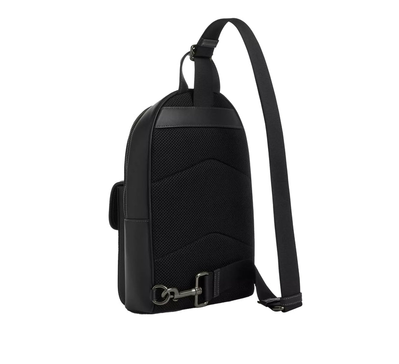Coach Unisex Turnlock Sling Pack Gunmetal/Black
