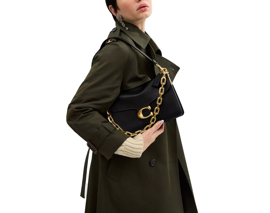 Coach Women's Chain Tabby Shoulder Bag Brass/Black