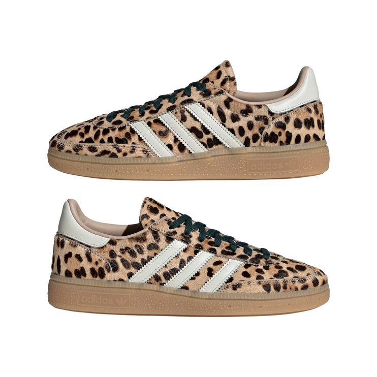 Adidas Women's Leopard Print Handball Spezial Shoes Magic Beige/Ivory/Aurora Ivy
