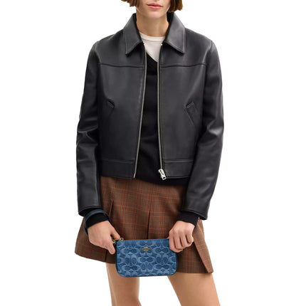 Coach Women's Nolita 19 In Signature Denim Gold/Indigo