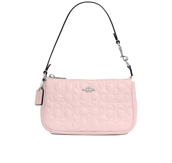 Coach Women's Nolita 19 In Signature Leather Silver/Blush