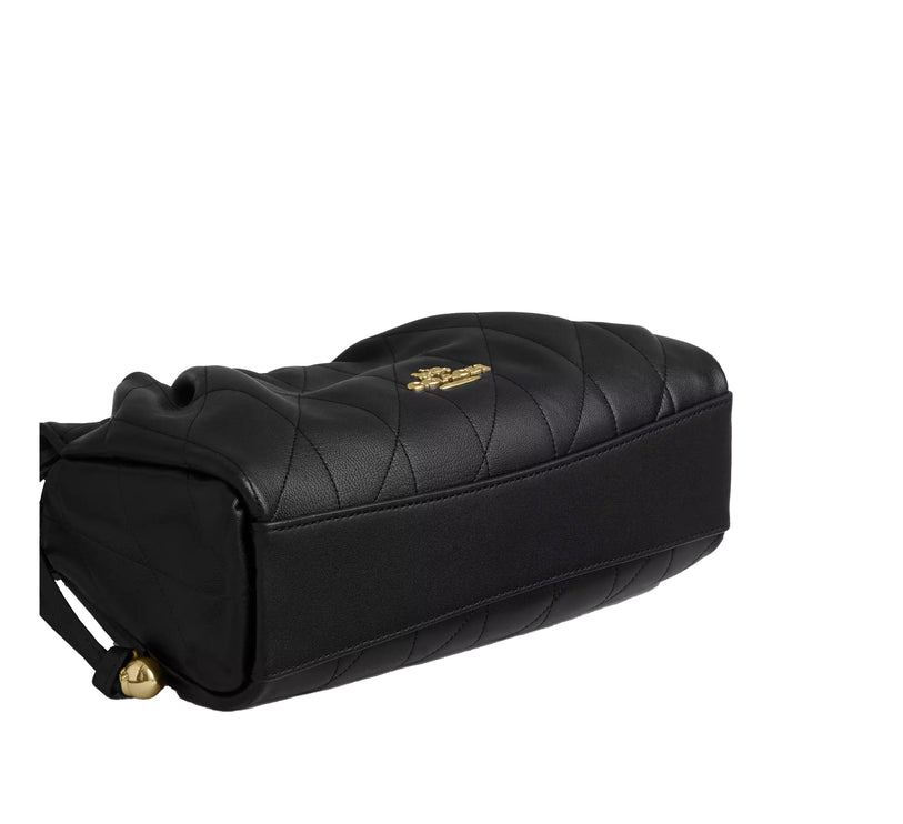 Coach Women's Faye Shoulder Bag With Quilting Gold/Black