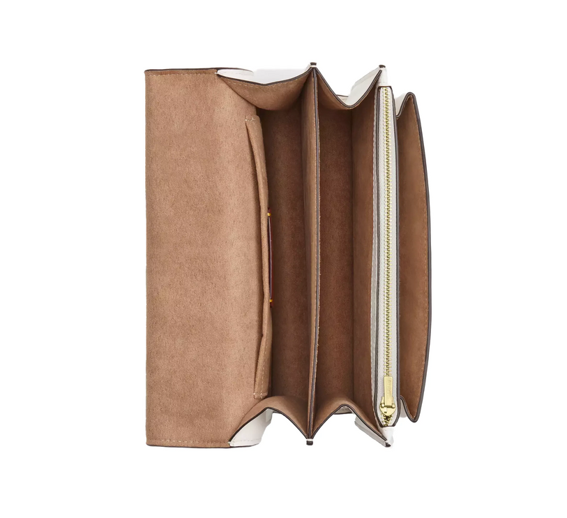 Coach Women's Klare Crossbody Bag In Signature Canvas Gold/White/Chalk