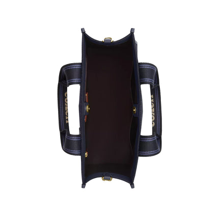 Coach Women's Smith Tote Bag In Regenerative Cotton Denim/Gold