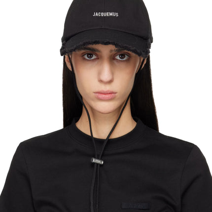 Jacquemus Unisex The Artichaut Cap Black