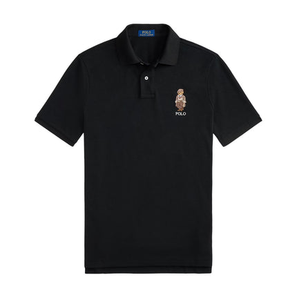 Polo Ralph Lauren Men's Classic Fit Polo Bear Mesh Polo Shirt  Polo Black
