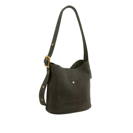Coach Women's Bleecker Bucket Bag Suede/Brass/Olive