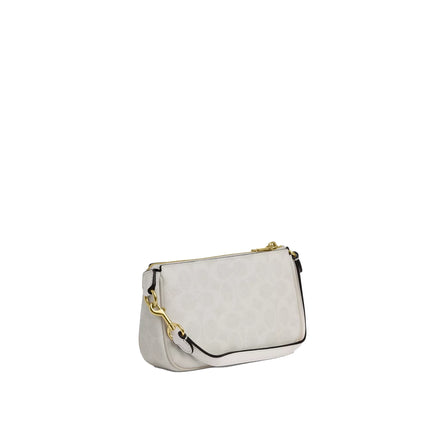 Coach Women's Nolita 19 In Signature Canvas Gold/White/Chalk
