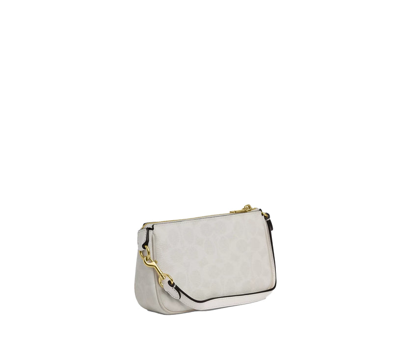 Coach Women's Nolita 19 In Signature Canvas Gold/White/Chalk