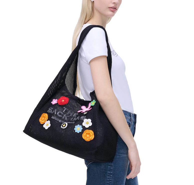 Marc Jacobs Women's The Daisy Crochet Sack Bag Black