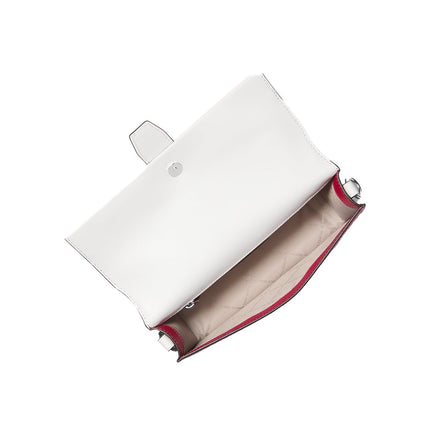 Michael Kors Women's Greenwich Medium Signature Logo Convertible Shoulder Bag Dark Raspberry Multi