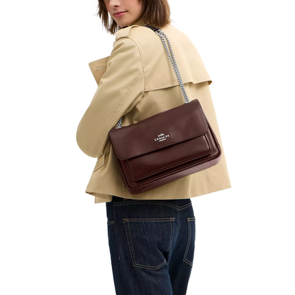 Coach Women's Elodie Crossbody Bag Silver/Maple