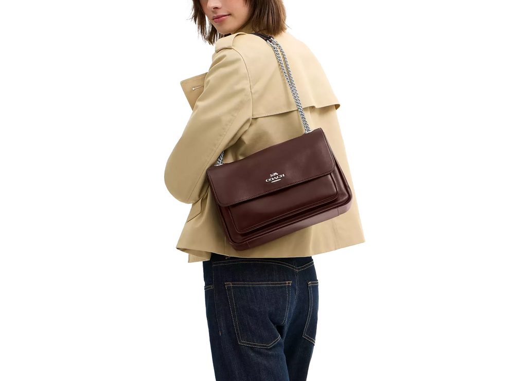 Coach Women's Elodie Crossbody Bag Silver/Maple