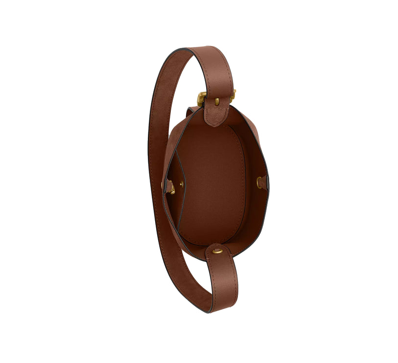 Coach Women's Bleecker Bucket Bag 21 Suede/Brass