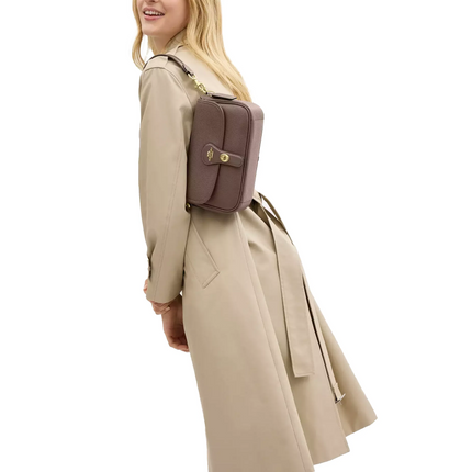 Coach Women's Hadley Shoulder Bag Gold/Dark Stone