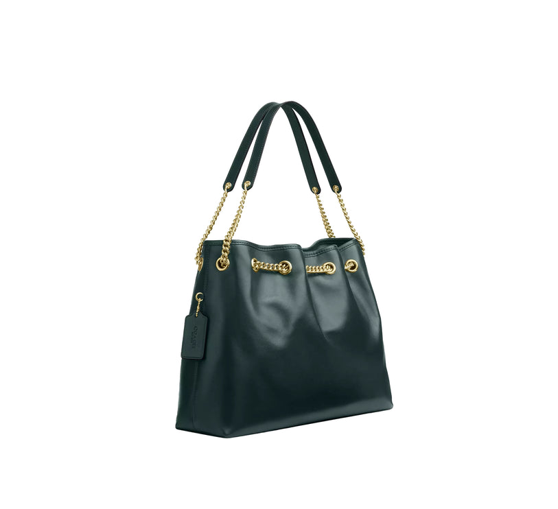 Coach Women's Evelyn Shoulder Bag Gold/Dark Teal