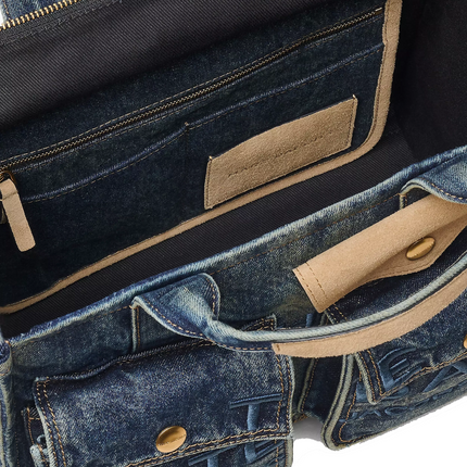 Marc Jacobs Women's The Denim Suede Medium Cargo Tote Bag
