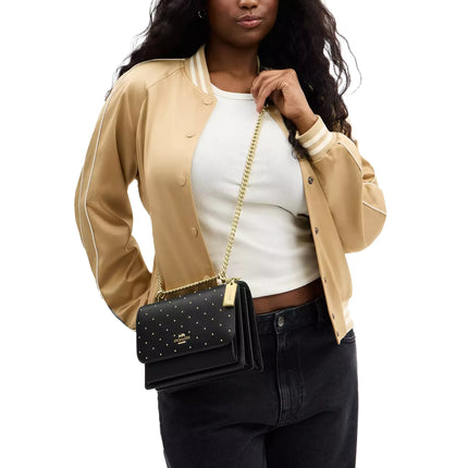 Coach Women's Klare Crossbody Bag With Rivets Gold/Black