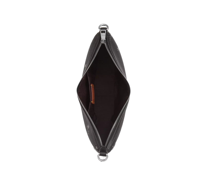 Coach Women's Aria Shoulder Bag With Star Print Silver/Black Multi