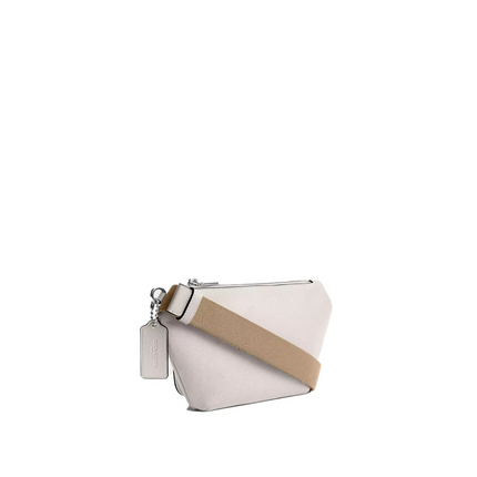 Coach Unisex Belt Bag With Signature Canvas Interior Detail Chalk