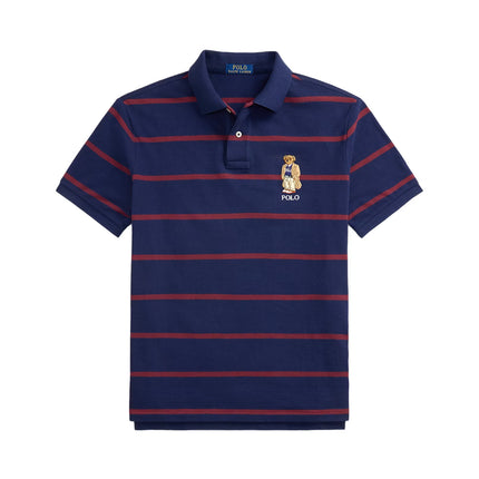 Polo Ralph Lauren Men's Classic Fit Bear Mesh Polo Shirt Newport Navy Heritage