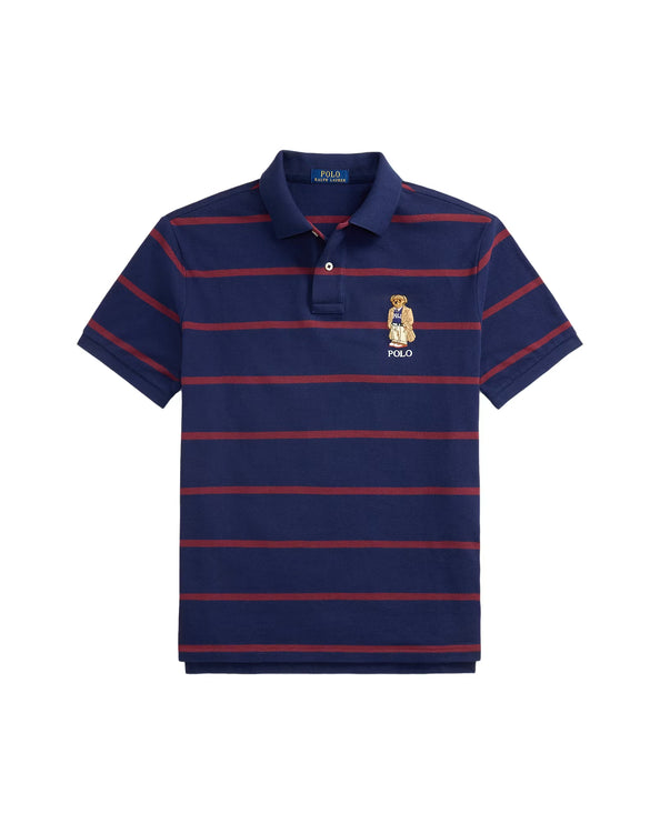 Polo Ralph Lauren Men's Classic Fit Bear Mesh Polo Shirt Newport Navy Heritage