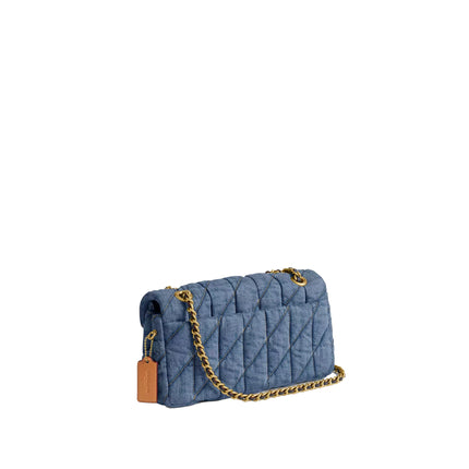 Coach Women's Tabby Shoulder Bag 26 With Quilting Denim/Brass/Indigo
