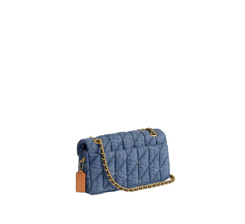 Coach Women's Tabby Shoulder Bag 26 With Quilting Denim/Brass/Indigo