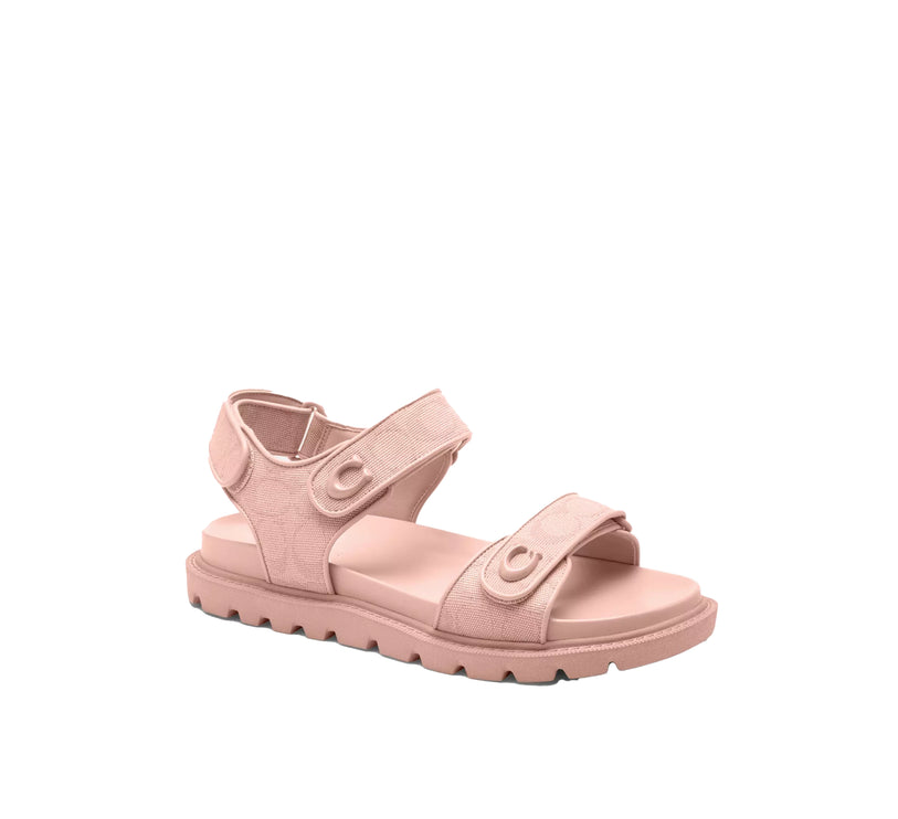 Coach Women's Brynn Sandal In Signature Canvas Candy Pink