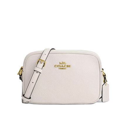 Coach Women's Jamie Camera Bag Pebbled Leather/Gold/Chalk